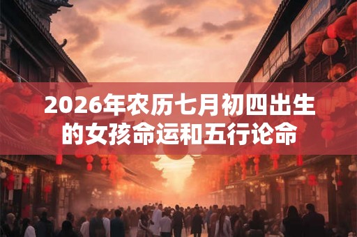 2026年农历七月初四出生的女孩命运和五行论命 2026年农历七月初四出生的女孩命运和五行论命