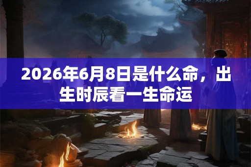 2026年6月8日是什么命，出生时辰看一生命运