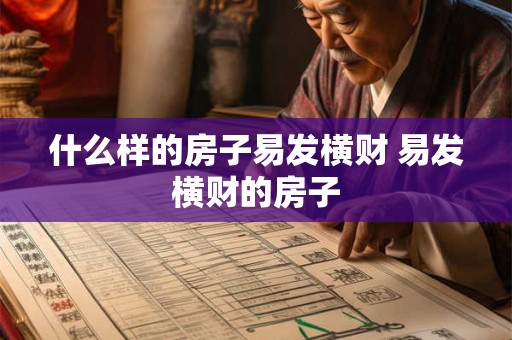 什么样的房子易发横财 易发横财的房子