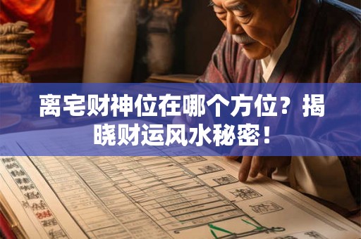 离宅财神位在哪个方位？揭晓财运风水秘密！