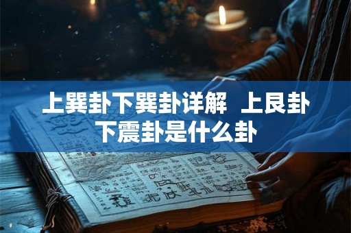 上巽卦下巽卦详解  上艮卦下震卦是什么卦