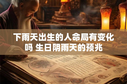 下雨天出生的人命局有变化吗 生日阴雨天的预兆