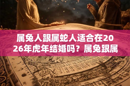 属兔人跟属蛇人适合在2026年虎年结婚吗？属兔跟属蛇结婚好吗？
