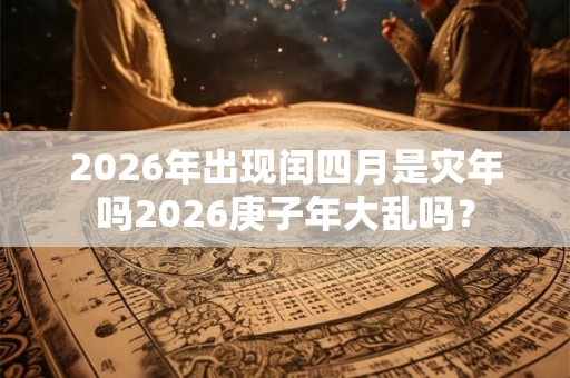 2026年出现闰四月是灾年吗2026庚子年大乱吗？
