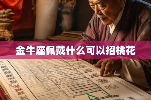 金牛座佩戴什么可以招桃花