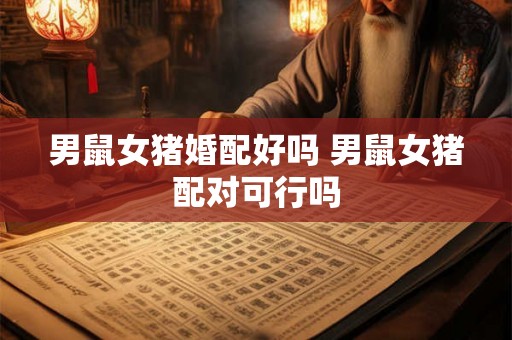 男鼠女猪婚配好吗 男鼠女猪配对可行吗