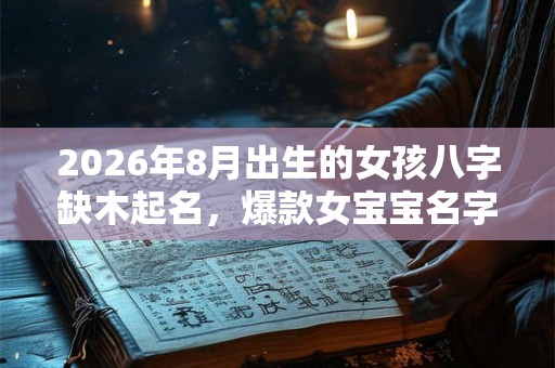 2026年8月出生的女孩八字缺木起名，爆款女宝宝名字