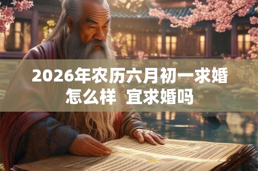 2026年农历六月初一求婚怎么样 宜求婚吗 2026年农历六月初一求婚怎么样 宜求婚吗