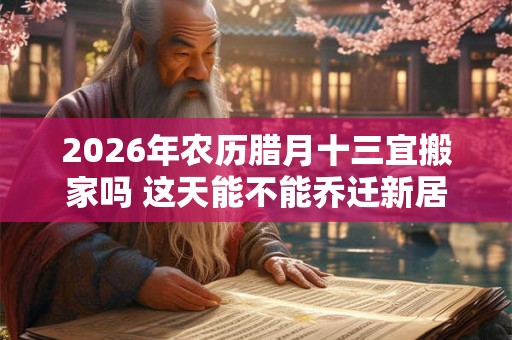 2026年农历腊月十三宜搬家吗 这天能不能乔迁新居