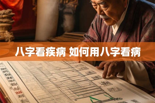 八字看疾病 如何用八字看病