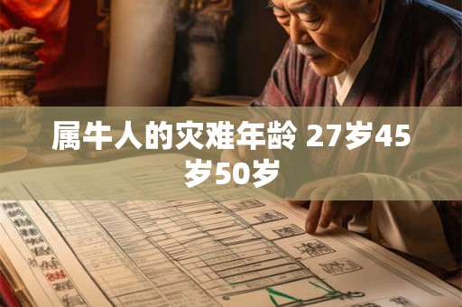 属牛人的灾难年龄 27岁45岁50岁