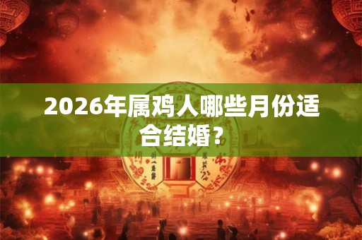 2026年属鸡人哪些月份适合结婚？