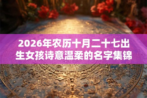 2026年农历十月二十七出生女孩诗意温柔的名字集锦