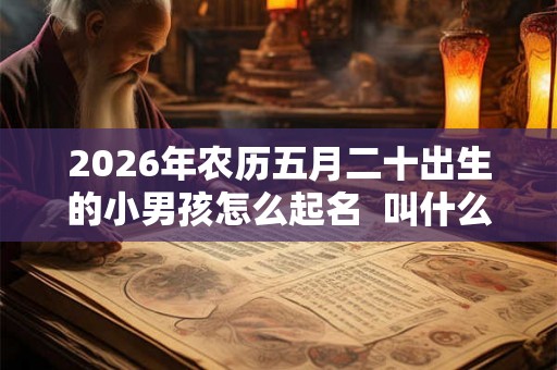 2026年农历五月二十出生的小男孩怎么起名  叫什么好