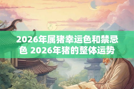 2026年属猪幸运色和禁忌色 2026年猪的整体运势 2026年属猪幸运色和禁忌色 2026年猪的整体运势