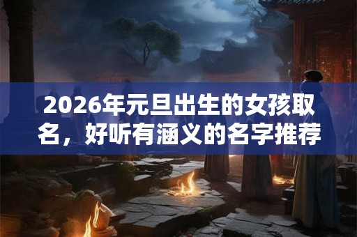 2026年元旦出生的女孩取名，好听有涵义的名字推荐