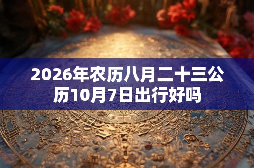 2026年农历八月二十三公历10月7日出行好吗 2026年农历八月二十三公历10月7日出行好吗