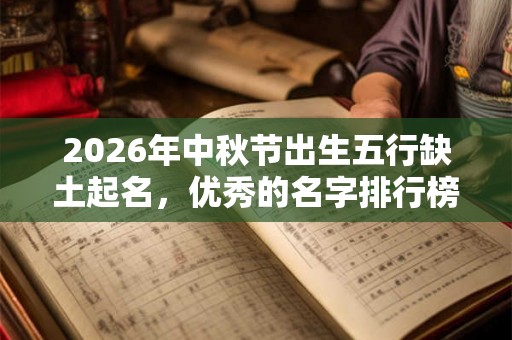 2026年中秋节出生五行缺土起名,优秀的名字排行榜 2026年中秋节出生五行缺土起名,优秀的名字排行榜