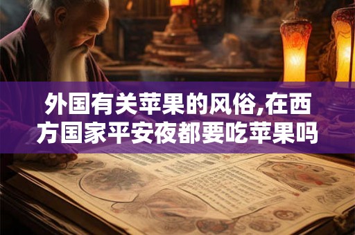 外国有关苹果的风俗,在西方国家平安夜都要吃苹果吗? 外国有关苹果的风俗,在西方国家平安夜都要吃苹果吗?