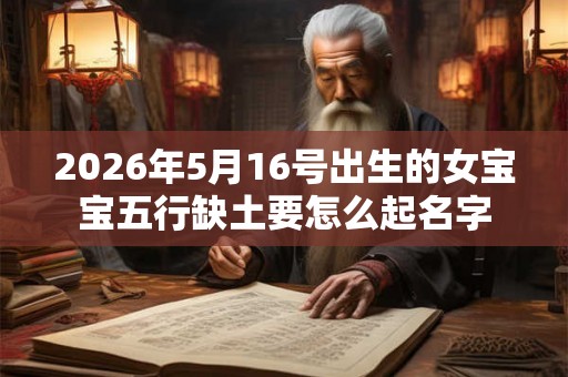 2026年5月16号出生的女宝宝五行缺土要怎么起名字