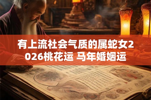 有上流社会气质的属蛇女2026桃花运 马年婚姻运