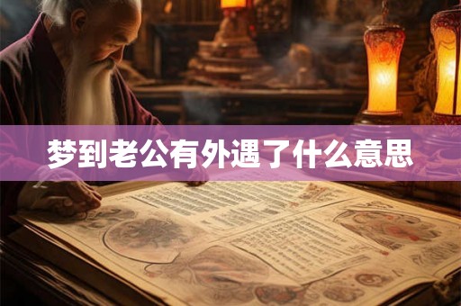梦到老公有外遇了什么意思