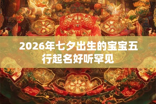 2026年七夕出生的宝宝五行起名好听罕见