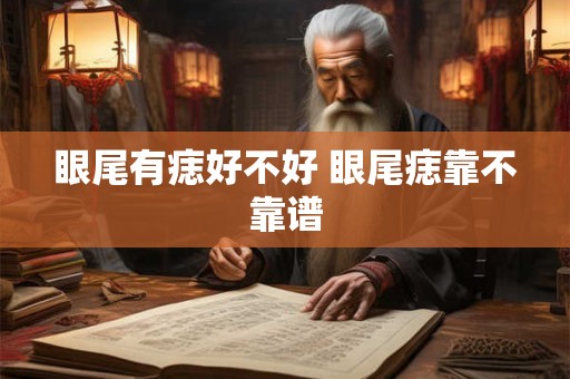 眼尾有痣好不好 眼尾痣靠不靠谱