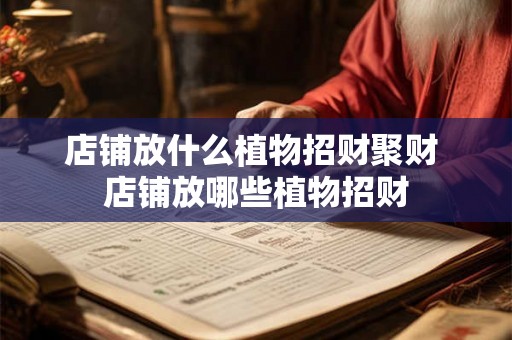 店铺放什么植物招财聚财 店铺放哪些植物招财