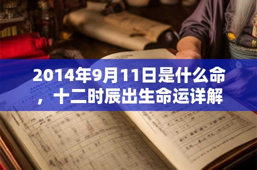 2014年9月11日是什么命，十二时辰出生命运详解