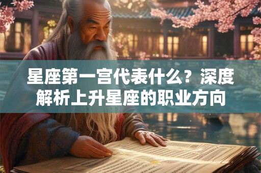 星座第一宫代表什么?深度解析上升星座的职业方向 星座第一宫代表什么?深度解析上升星座的职业方向