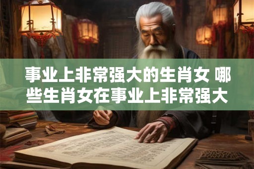 事业上非常强大的生肖女 哪些生肖女在事业上非常强大 事业上非常强大的生肖女 哪些生肖女在事业上非常强大