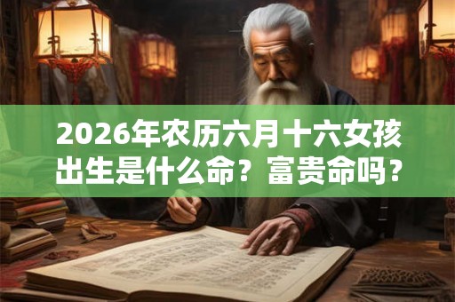 2026年农历六月十六女孩出生是什么命？富贵命吗？