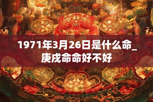 1971年3月26日是什么命_庚戌命命好不好 1971年3月26日是什么命_庚戌命命好不好