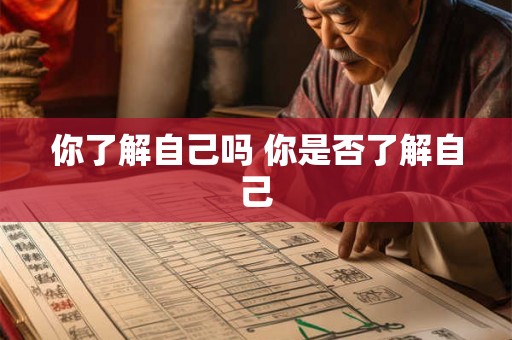 你了解自己吗 你是否了解自己 你了解自己吗 你是否了解自己