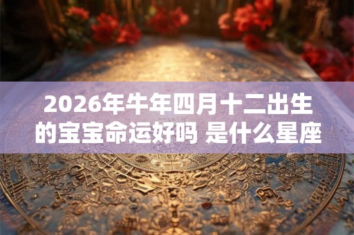 2026年牛年四月十二出生的宝宝命运好吗 是什么星座 2026年牛年四月十二出生的宝宝命运好吗 是什么星座