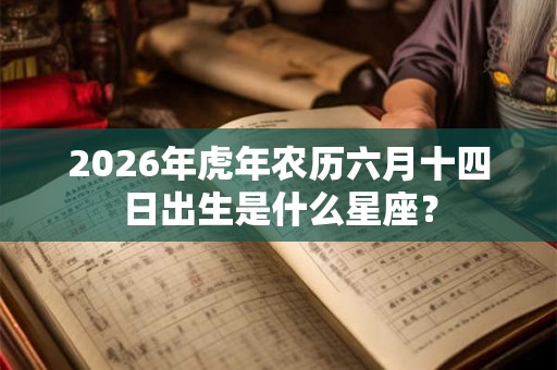 2026年虎年农历六月十四日出生是什么星座？