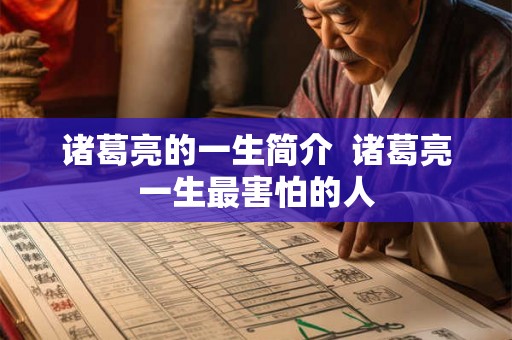 诸葛亮的一生简介  诸葛亮一生最害怕的人