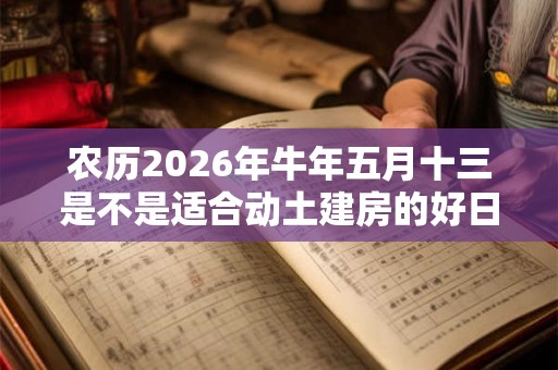 农历2026年牛年五月十三是不是适合动土建房的好日子 农历2026年牛年五月十三是不是适合动土建房的好日子