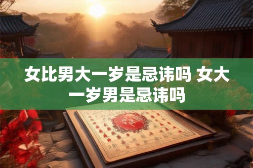 女比男大一岁是忌讳吗 女大一岁男是忌讳吗