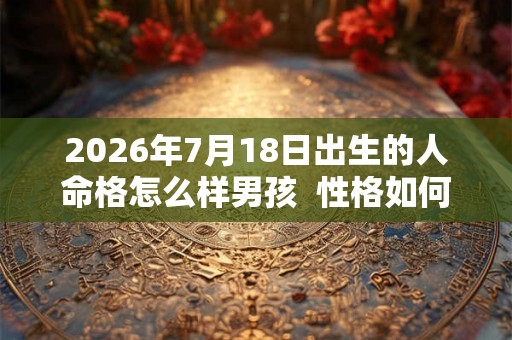 2026年7月18日出生的人命格怎么样男孩  性格如何