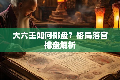 大六壬如何排盘？格局落宫排盘解析
