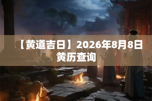 【黄道吉日】2026年8月8日黄历查询