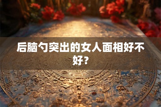 后脑勺突出的女人面相好不好？