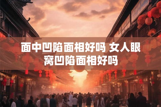 面中凹陷面相好吗 女人眼窝凹陷面相好吗