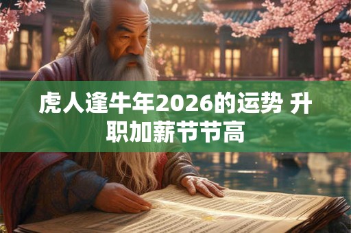 虎人逢牛年2026的运势 升职加薪节节高