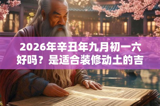 2026年辛丑年九月初一六好吗？是适合装修动土的吉日吗？