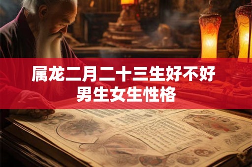 属龙二月二十三生好不好 男生女生性格 属龙二月二十三生好不好 男生女生性格
