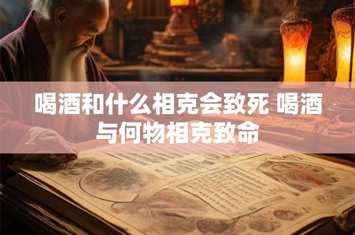 喝酒和什么相克会致死 喝酒与何物相克致命 喝酒和什么相克会致死 喝酒与何物相克致命