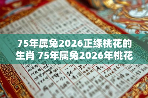 75年属兔2026正缘桃花的生肖 75年属兔2026年桃花方位 75年属兔2026正缘桃花的生肖 75年属兔2026年桃花方位